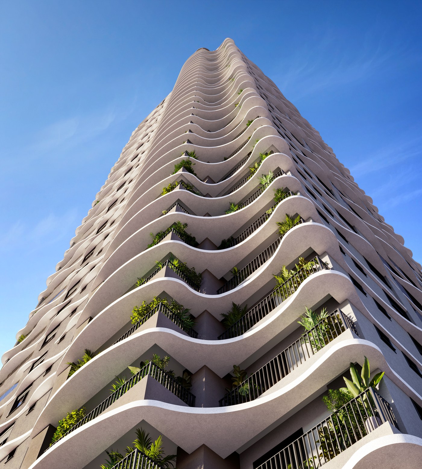 Perspectiva do empreendimento Gaudí Residências, Setor Bueno, Goiânia – GO