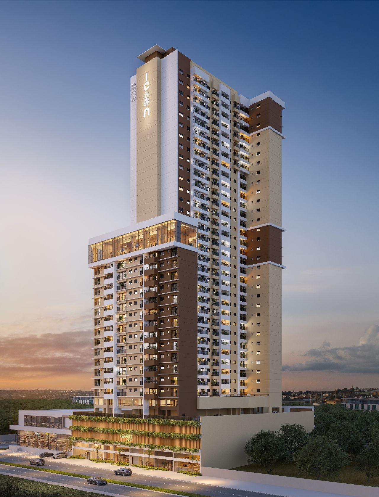 Perspectiva do empreendimento Icoon Home Resort, Goiânia – GO