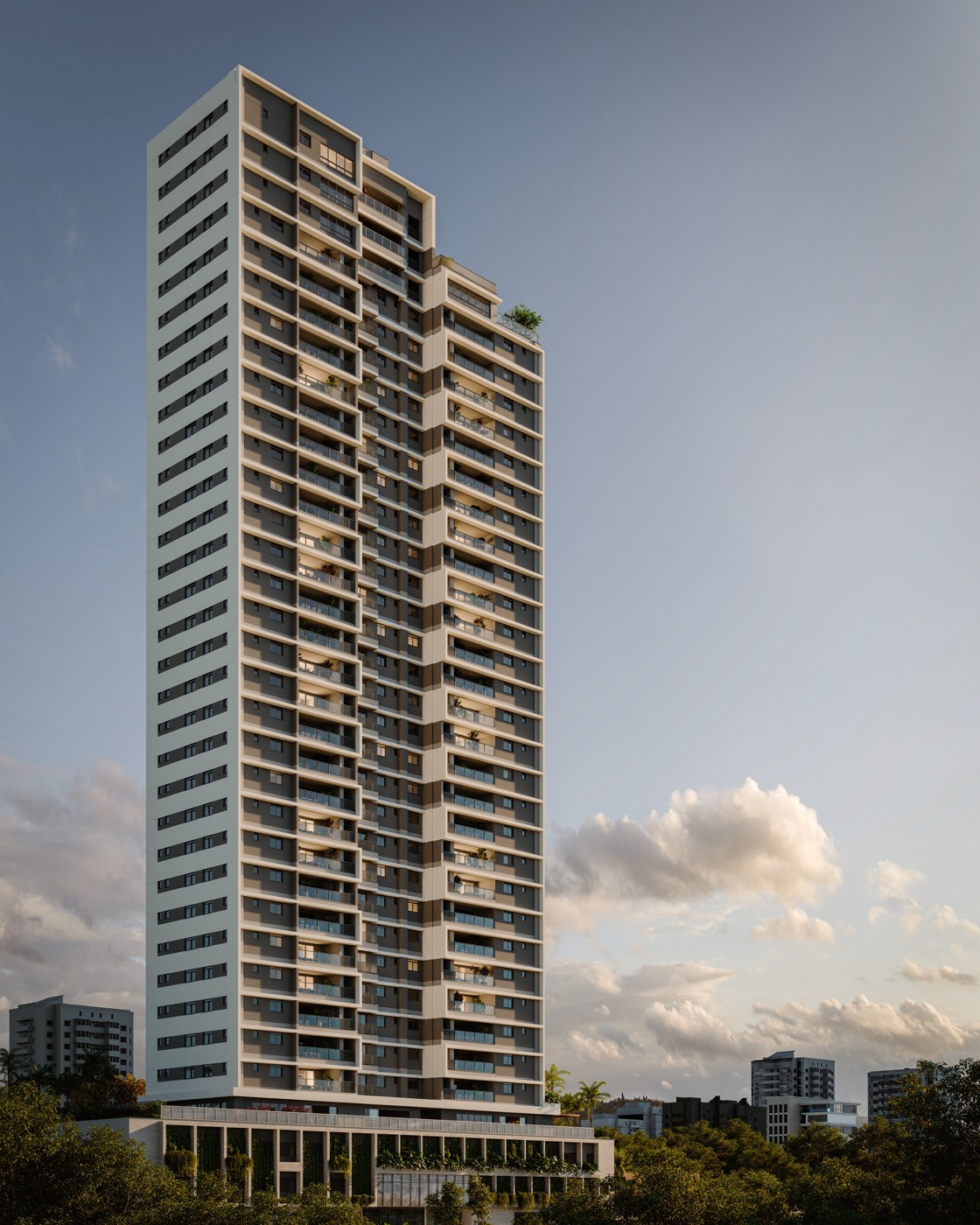 Perspectiva do empreendimento Kairós, Setor Marista, Goiânia – GO